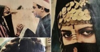 3 صور التقطها نور الشريف لهالة صدقى فى كواليس فيلمها قلب الليل