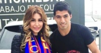 يارا فى صورة مع سواريز بعد رحيله عن برشلونة حظا سعيدا فى المرحلة الجديدة