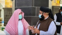 السديس يلتقي برئيس مجلس علماء باكستان