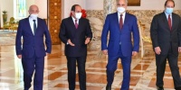 السيسي يلتقي حفتر وصالح بالقاهرة وأردوغان يعنف السراج